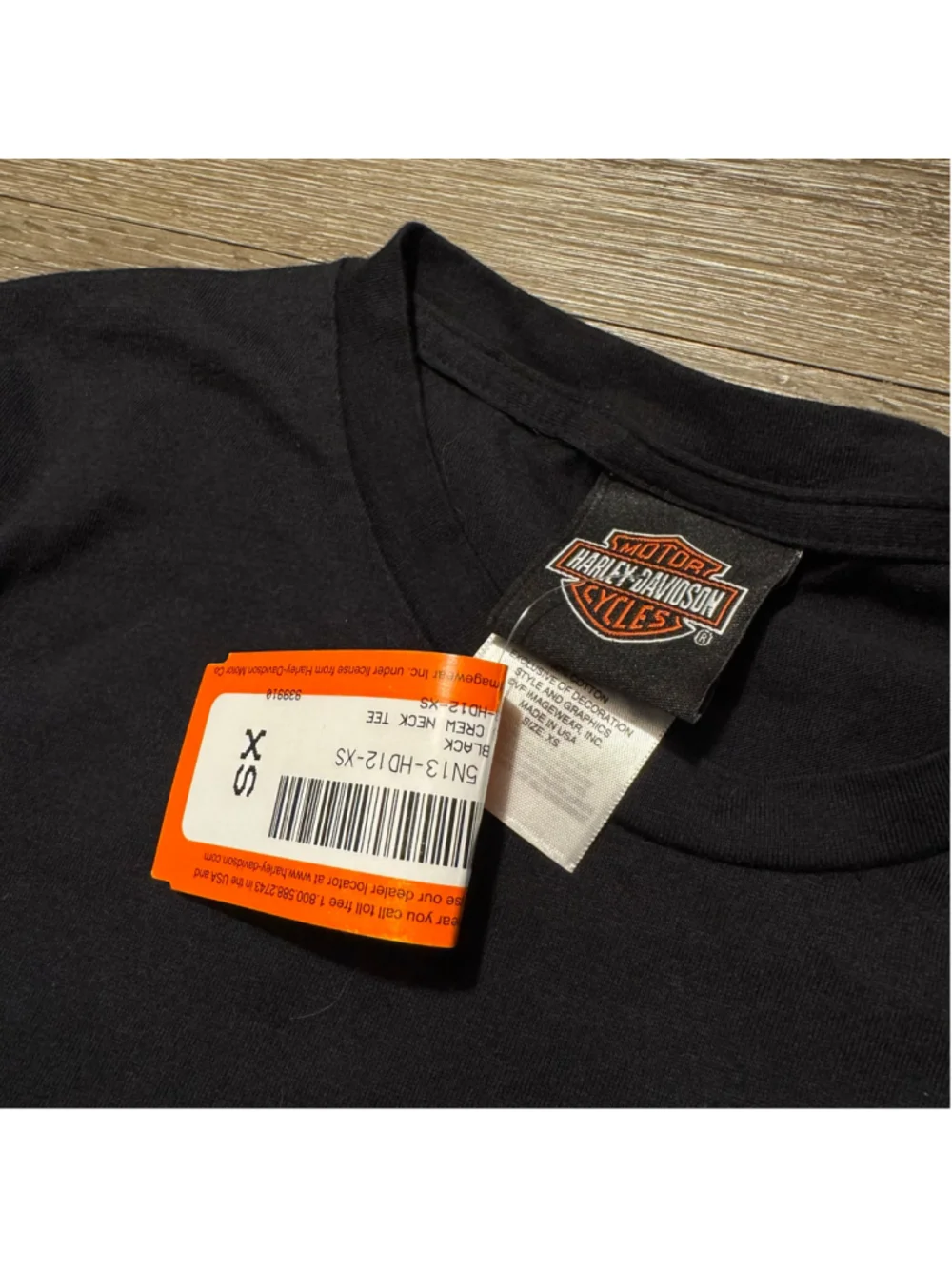Women's Harley-Davidson Cherokee NC Graphic Short Sleeve Tee Black Size XS New